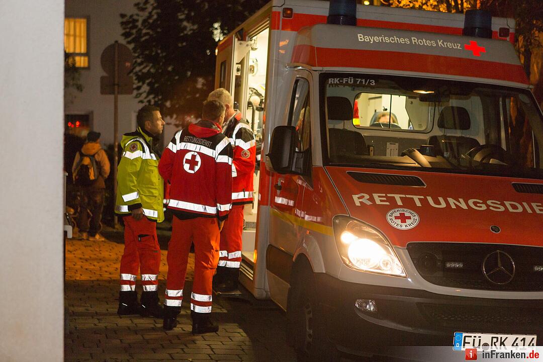 Brand in der Fürther Innenstadt