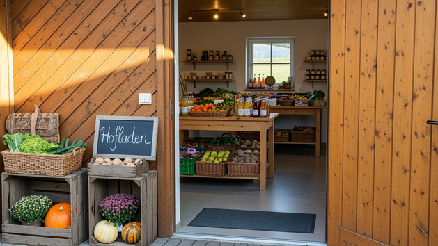 Hofladen, Ladengeschäft auf einem Bauernhof