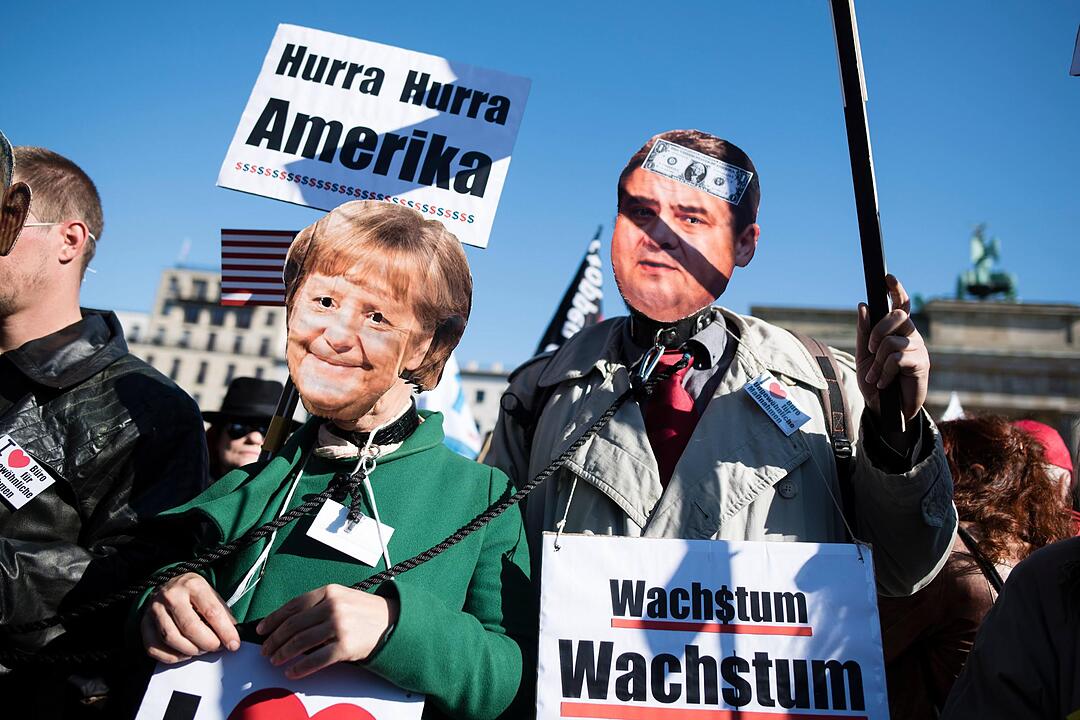 Demonstration gegen TTIP und CETA