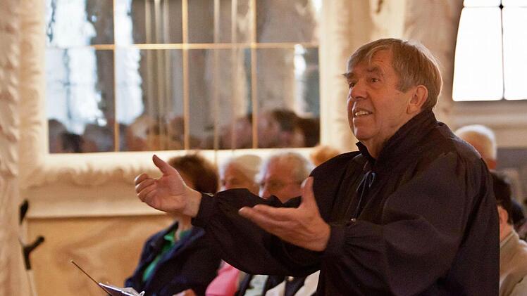 Impressionen vom Konzert mit dem Melchior-Franck-Kreis im Riesensaal der Coburger Ehrenburg.Foto: Jochen Berger