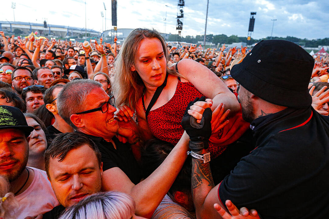 Rock im Park 2019: Regen und Sturm beim Auftritt der Ärzte