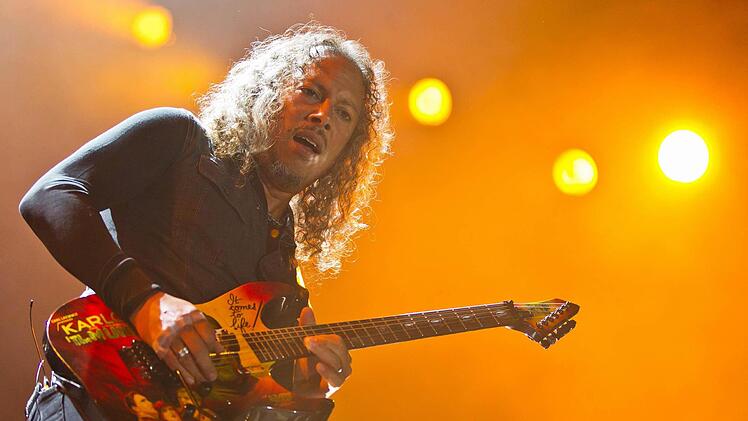 Der Gitarrist der US-amerikanischen Metal-Band Metallica, Kirk Hammett. Fotos: dpa