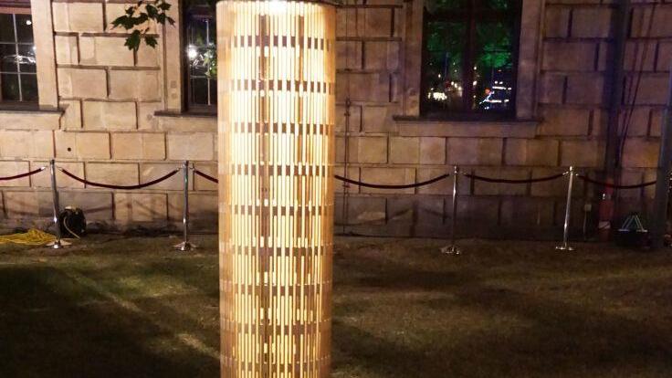 Lichtobjekte der Fakultät für Design der Hochschule Coburg  Foto: Pascale Ferry