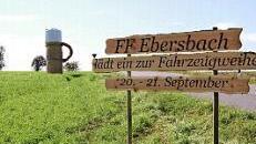 Von der Staatsstraße von Neunkirchen am Brand nach Effeltrich aus ist der Maßkrug nicht zu übersehen.  Foto: Mathias Erlwein