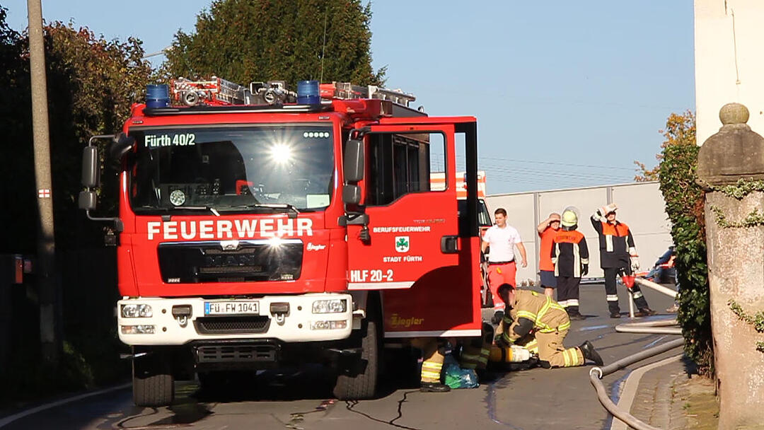 Feuer in Fürth: Zwei Verletzte