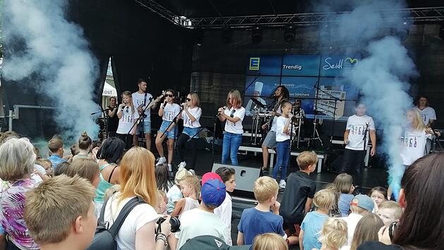 Die Hortband in Aktion beim Kulmbacher Altstadtfest Foto: Katrin Geyer