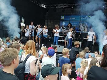 Die Hortband in Aktion beim Kulmbacher Altstadtfest Foto: Katrin Geyer