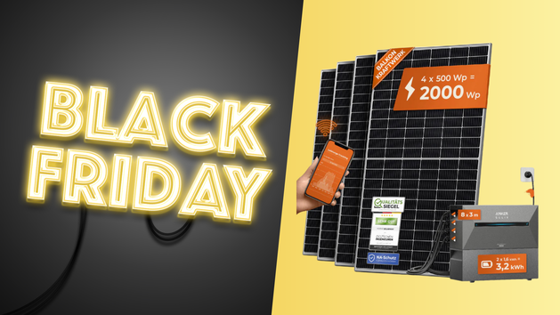 Balkonkraftwerk: Die besten Angebote zum Black Friday