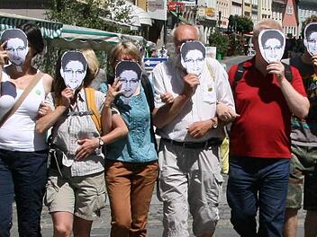 Mehrere Mitglieder der Grünen beteiligten sich an der Solidaritätsaktion.  Foto: privat