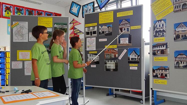 Die Klasse 3b beschäftigten sich mit den leerstehenden Geschäften in Eberns Innenstadt.