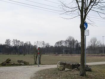Der Blick am südlichen Ortsrand Gundelsheims führt unweigerlich zur A 70, kaum 300 Meter beträgt der Abstand. Foto: S. Loch