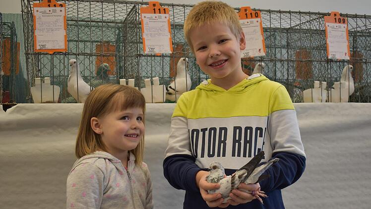 Die Ausstellung des Kleintierzuchtvereins Oerlenbach und Umgebung fand auf bei den jüngsten Besuchern großen Anklang. Foto: Andreas Lomb