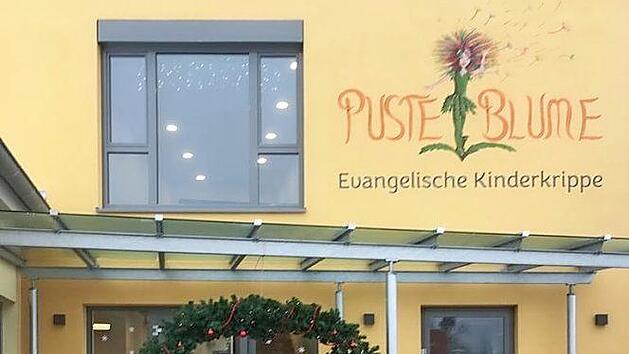Die neue Kinderkrippe "Pusteblume" in Burghaslach hat ihren Standort am "Schopfensee".  Foto: privat