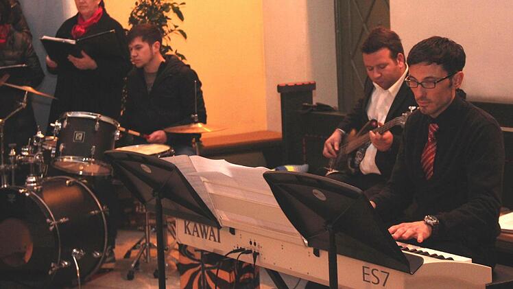 Von links: Johannes Kotzer, Johannes Ort, Jörg Beckenbauer