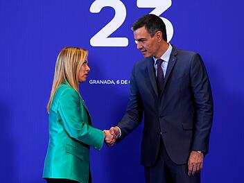 Meloni und Sanchez