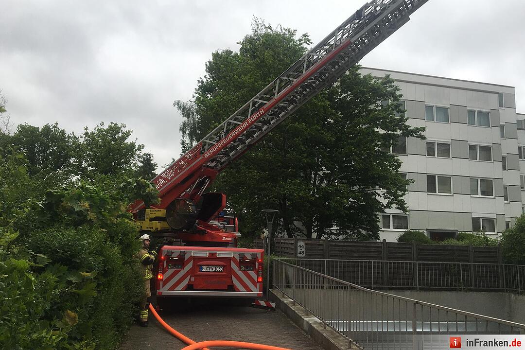 Fürth: Wohnungsbrand in der Südstadt