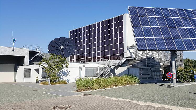 Die "Smartflower" fächert sich wie eine Sonnenblume auf und wandert mit der Sonne.  Foto: privat