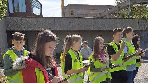 Die Schüler mussten sich bei ihren Aufgaben konzentrieren.  Foto: wg