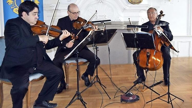 Große Klassik bot das Bamberger Streichquartett in Banz (von links): Raúl Teo Arias, Andreas Lucke, Karlheinz Busch und Branko Kabadaic. Foto: Andreas Welz