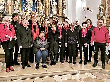 Der Chor der Singgemeinschaft Pretzfeld begeisterte die Zuhörer in St. Kilian mit weihnachtlichen Klängen.
