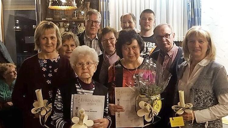 Die Jubilare der Garten- und Blumenfreunde Unterneuses Foto: privat