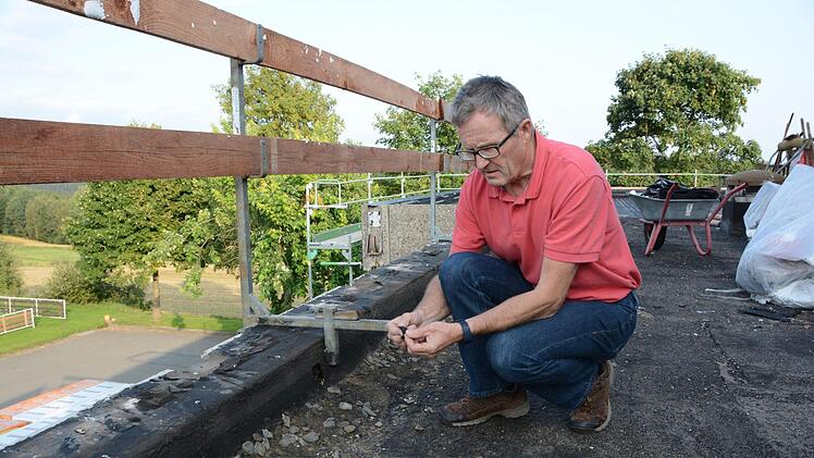 Sanierung der Frankenwaldhalle in Grafengehaig Foto: Dagmar Besand
