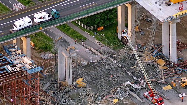Bauarbeiter stirbt bei Einsturz von Br&uuml;cke im Kreis Schweinfurt