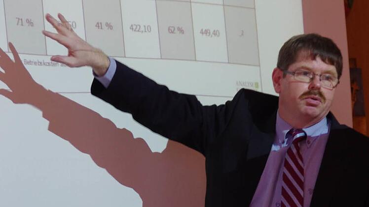 Ein Puzzlespiel aus Zahlen: Jörg Koopmann zeigte auf, wie viele Wohnungen wo und in welcher Größenordnung verfügbar sind. Foto: Meißner