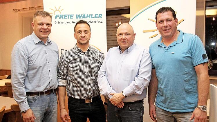 Die in ihren Ämtern bestätigte Führungsmannschaft mit Erich Biermann, Michael Ghinda, Thomas Külle und Alexander Fuchs Foto: Sänger