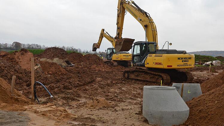 In Bischberg entsteht derzeit eines der größten neuen Baugebiete im Landkreis Bamberg. Foto: Ronald Rinklef