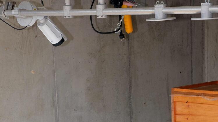 Der High-Tech-Bienenstock. Foto: Peter Rauch