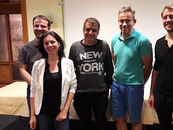 Der Vorstand des Gewerbevereins mit (von links) Oliver Schikora, Christine Schikora, Wolfgang Joa, Arno Reuscher und Kilian Düring. Hartmut Hessel