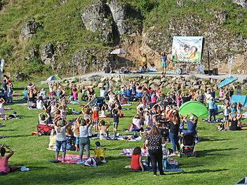 Die Naturbühne am Altarstein in Obertrubach, eine imposante Kulisse