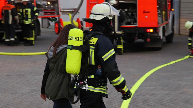 Feuerwehr-Großalarm in Steinbach Foto: Andreas Brandl
