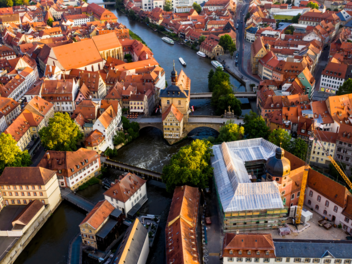 Bamberg per Drohnenaufnahme