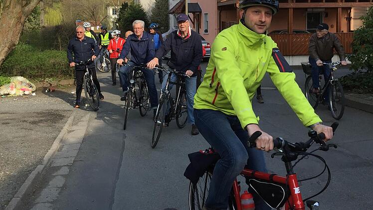 Fahrradtour mit CSU-Bürgermeister-Kandidat Robert Bosch. Foto: Jürgen Gärtner
