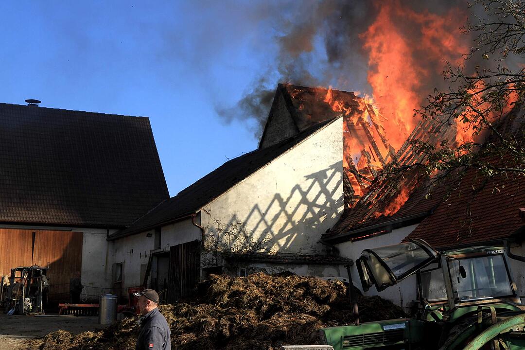 Brand in Schweinestall in Herzogenaurach
