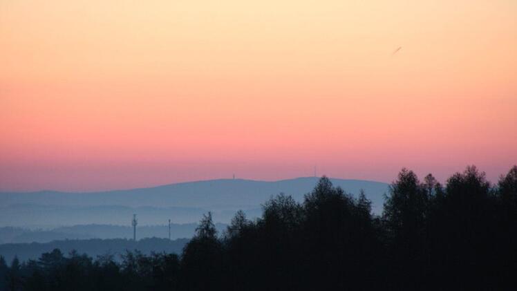 Der Ochsenkopf im Fichtelgebirge.