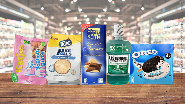 Das sind die f&uuml;nf Kandidaten f&uuml;r die "Mogelpackung des Jahres".