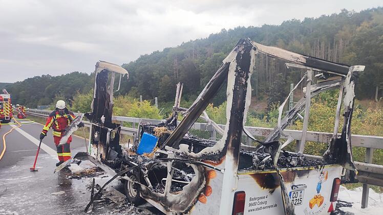 Coburger Ladenbetreiber bangt um Existenz - Feuer auf A73 macht alles zunichte