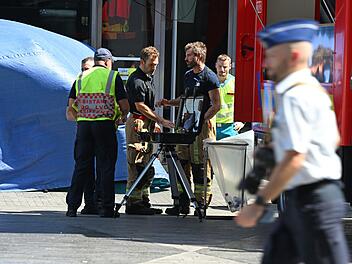 Geb&auml;udebrand in Br&uuml;ssel