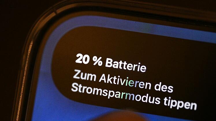 Handyakku bei 20 Prozent