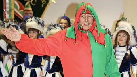 Der Memmelsdorfer Hofnarr ist in seinem Element.