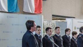 Feier zur Beförderung von Lehrgangsabsolventen des Bundespolizei-Ausbildungs- und Förderungszentrums Oerlenbach zu Polizeimeistern und -meisterinnen. Frank Dölling