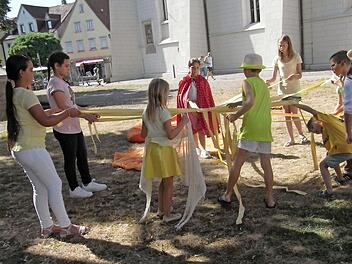 Beim Musical waren die Kinder eifrig bei der Sache.  Foto: pr