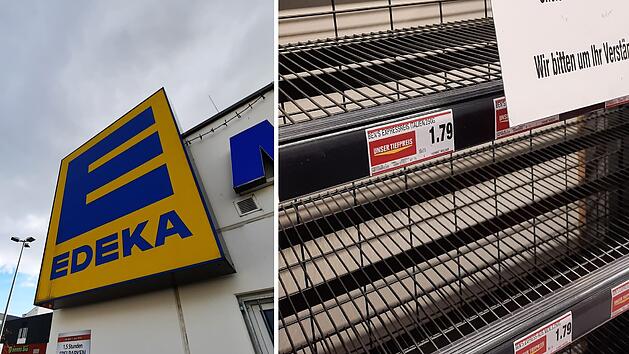 Bamberg: Leere Regale in Edeka-Markt - Aushang verweist auf "nationale Gründe"