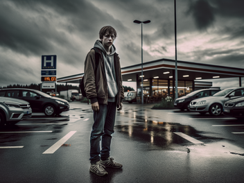 Teenager auf Raststätte vergessen