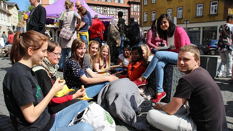 Ein gelungenes Fest feierte Coburg mit seinen 112 Nationen gestern auf dem Albertsplatz. Fotos: Christiane Lehmann