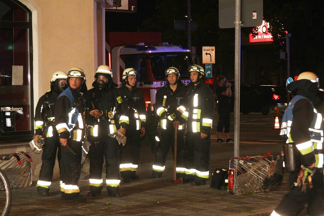 Wohnung in Flammen