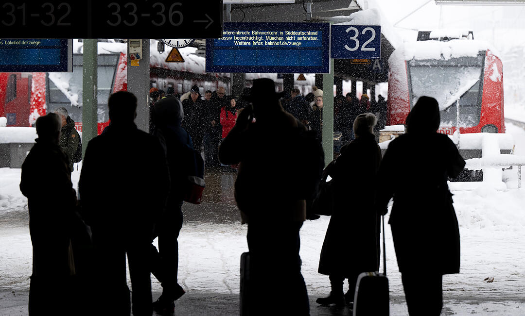 Wintereinbruch in Süddeutschland - München